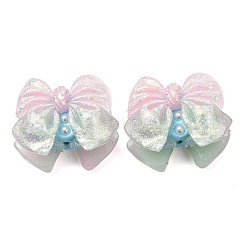 Luminous Opaque Resin & Rhinestone & Polymer Clay Beads&nbsp;RE-CBA1913-02J