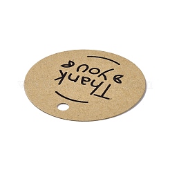 Thank You Theme Kraft Paper Jewelry Display Paper Price Tags&nbsp;CDIS-K004-01D