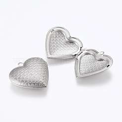 Tarnish Resistant 304 Stainless Steel Locket Pendants&nbsp;STAS-G146-23P