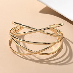 Electrophoresis Iron Cuff Bangles&nbsp;BJEW-M057-07G