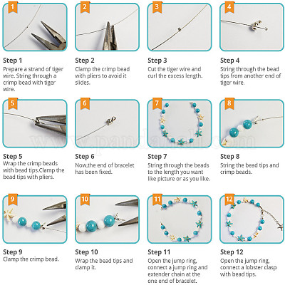 Anklet Tutorial Diy Beaded Anklets Wholesale SUNNYCLUE DIY 6Pcs