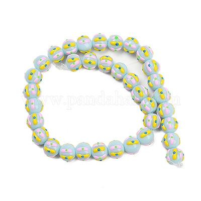 Baking Paint Glass Enamel Beads&nbsp;LAMP-R004-05B-1