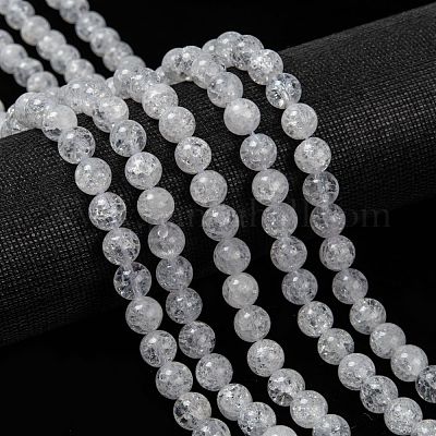 Natural Crackle Quartz Beads Strands&nbsp;G-D840-01-8mm-1