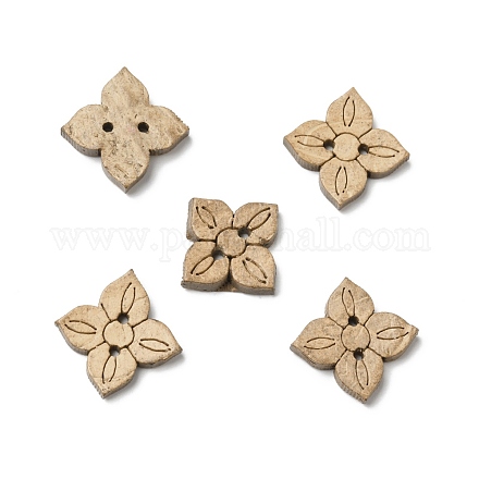 2-Hole Natural Coconut Buttons&nbsp;COCB-G002-02-1