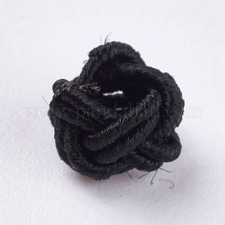 Polyester Weave Beads&nbsp;WOVE-K001-A01-1