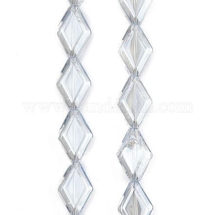 Electroplate Glass Beads Strands EGLA-B010-01A-PL02-1