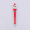 Plastic Ball-Point Pen, Beadable Pen, for DIY Personalized Pen, Teacher's Day, Apple, 145mm