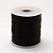 Flat Elastic Crystal String, Elastic Beading Thread, for Stretch Bracelet Making, Black, 0.8mm, 500m/roll