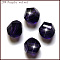 K9 Glass, Imitation Austrian Crystal Beads, Grade AAA, Faceted, Polygon, Indigo, 8mm, Hole: 0.9~1mm