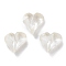 K9 Glass Rhinestone Cabochons, Point Back & Back Plated, Faceted, Heart, Crystal, 9x8x4mm