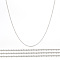 5M Brass Chains with Splints, Silver, 2mm