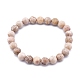 Natural Maifanite/Maifan Stone Bead Stretch Bracelets&nbsp;BJEW-K212-B-044-2