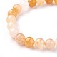 Natural Topaz Jade Beads Stretch Bracelets&nbsp;BJEW-F380-01-B07-2