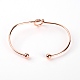 Iron Cuff Bangles&nbsp;LS-BJEW-WH0011-09-2