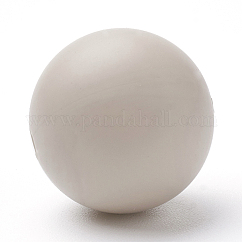 Food Grade Eco-Friendly Silicone Beads, Round, PapayaWhip, 12mm, Hole: 2mm