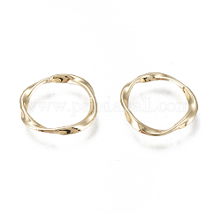 Alloy Linking Rings, for Jewelry Making, Twisted Ring, Golden, 16~17x1.7mm, , Inner Diameter: 13~13.5mm