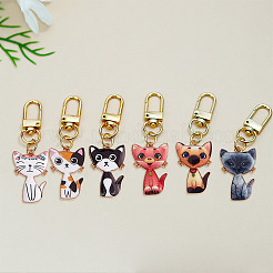 48Pcs 6 Styles Alloy Enamel Pendants&nbsp;ENAM-DR0001-04