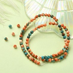 Synthetic Ocean White Jade Round Beads Strands&nbsp;G-YW0001-42A