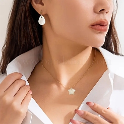 30Pcs 6 Styles Natural Freshwater Shell Pendants Sets&nbsp;SHEL-YW0001-11