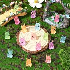 60Pcs 6 Colors Luminous Kangaroo Miniature Ornaments&nbsp;DJEW-CJZ0001-003