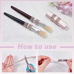 5 Yards 5 Style Glass Self Adhesive Hotfix Rhinestone Ribbon Trimming&nbsp;DIY-AR0004-55