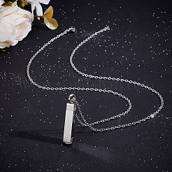 1Pc Stainless Steel Perfume Bottle Necklaces&nbsp;NJEW-UN0001-92P