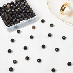 Natural Golden Sheen Obsidian Beads Strands&nbsp;G-OC0001-06