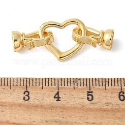 Brass Fold Over Clasps&nbsp;KK-M320-19G