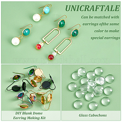 DIY Blank Dome Earring Making Kit&nbsp;DIY-UN0003-75