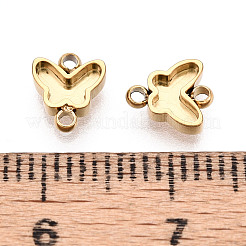 304 Stainless Steel Connector Cabochon Settings&nbsp;STAS-N115-28G
