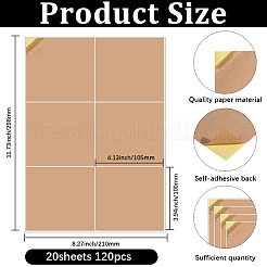 Self-Adhesive Stickers&nbsp;DIY-WH20053-28A-01
