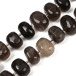 Natural Smoky Quartz Beads Strands&nbsp;G-F796-B07-01