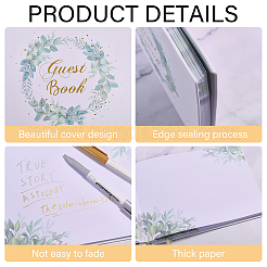 120 Pages Wedding Guest Book&nbsp;AJEW-GL0002-78