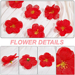 100Pcs Cloth Artificial Flower Head&nbsp;AJEW-GF0013-17A