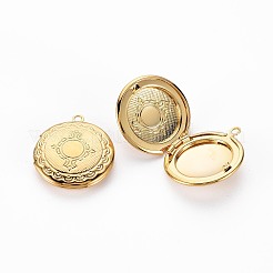 Brass Locket Pendants&nbsp;X-KK-S356-684