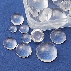 56Pcs 5 Styles Transparent Glass Cabochons&nbsp;GGLA-FS0001-03