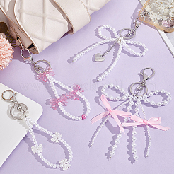 6Pcs Acrylic & Alloy & Plastic Keychain&nbsp;KEYC-PH01538