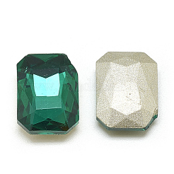 Pointed Back Glass Rhinestone Cabochons&nbsp;RGLA-T079-10x14mm-15