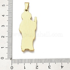304 Stainless Steel Pendants&nbsp;STAS-Q343-05A-G