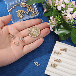 26Pcs Alloy with Crystal Rhinestone Charms&nbsp;PALLOY-CA00042