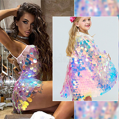 5 Style Laser Effect PVC Sequin/Paillette Pendants&nbsp;PVC-WR0001-02
