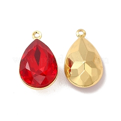 Rack Plating Brass Glass Pendants&nbsp;KK-A177-22G-07
