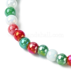 Glass Round Beaded Stretch Bracelet for Kids&nbsp;BJEW-JB09584