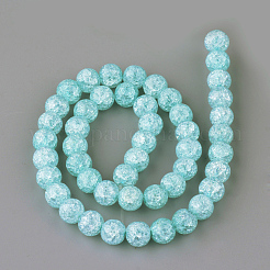 Synthetic Crackle Quartz Beads Strands&nbsp;GLAA-S134-8mm-11