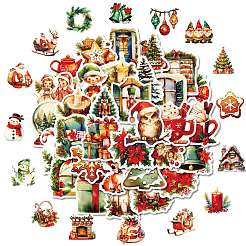 50Pcs Christmas Eve Theme Cartoon Paper Stickers&nbsp;DIY-P085-11