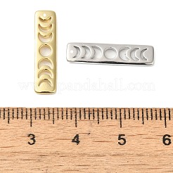 16Pcs 2 Colors Brass Moon Phase Bar Pendants&nbsp;KK-BBC0004-44