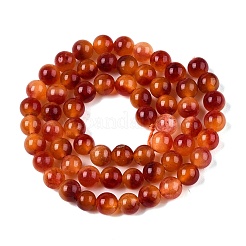 Dyed Natural White Jade Beads Strands&nbsp;G-T138-6mm-210-19