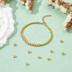 20Pcs Brass Micro Pave Cubic Zirconia Beads&nbsp;KK-UN0005-82