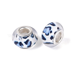 Opaque Resin European Beads&nbsp;RESI-N044-03S-04