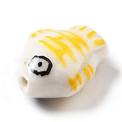 Handmade Printed Porcelain Beads&nbsp;PORC-F005-03B